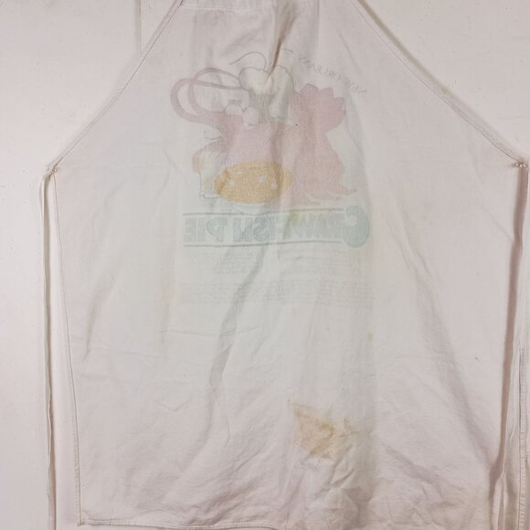 Vintage Apron New Orleans Crawfish Pie Recipe Lobster Chef Kitschy Novelty Funny - Picture 8 of 11